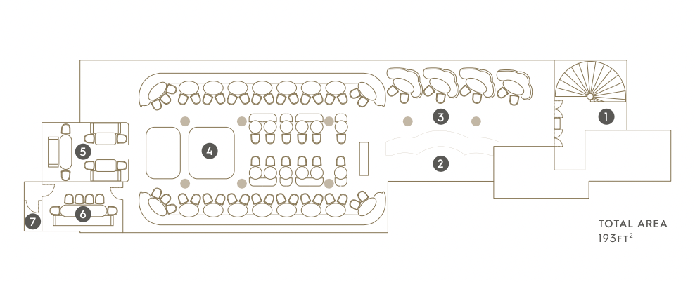 park chinois club table map