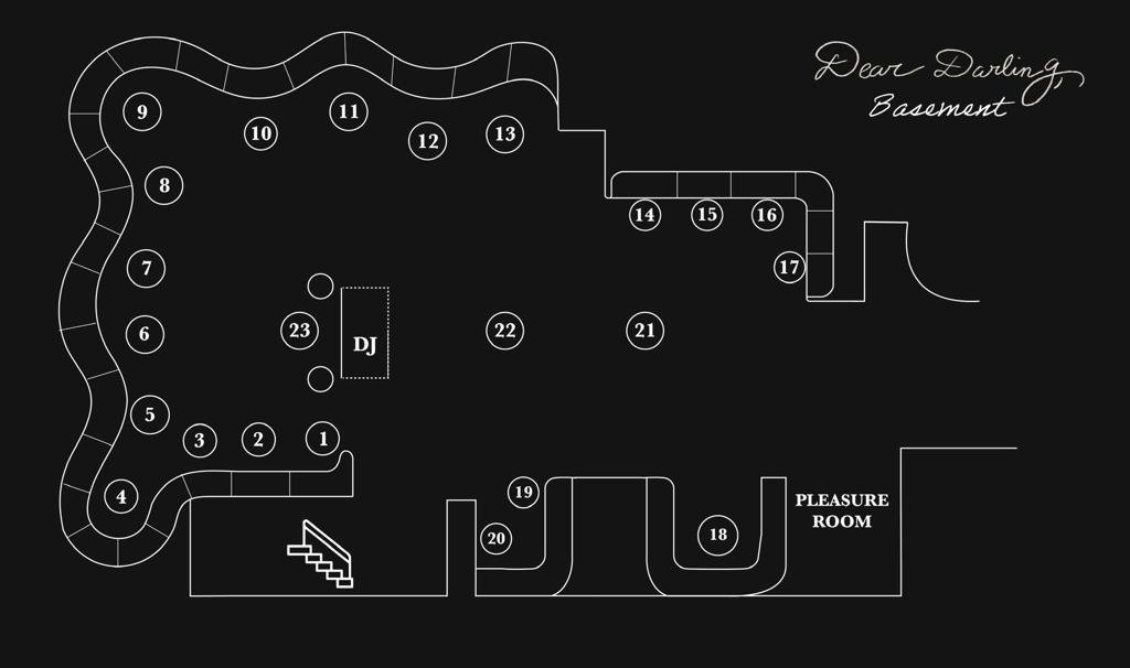 dear darling table map