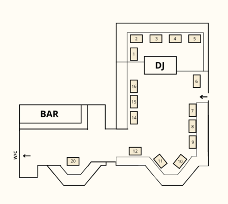 B London tables map