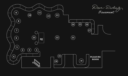 Dear Darling tables map